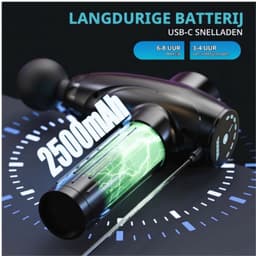 KLS® Massage Gun - Massage Gun Professioneel - Massage Pistool - Zwart - 10cm x 10cm x 10cm — thumbnail 3