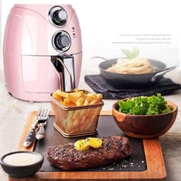 Luchtfriteuse met 2,5 liter capaciteit, huishoudelijke automatische uitschakelbare rookloze luchtfriteuse met timer en temperatuurregeling, blauw nuttig The New — thumbnail 2