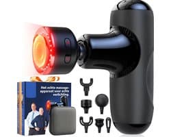 KLS® Massage Gun - Massage Gun Mini - Massage Pistool - Zwart - 14cm x 11cm x 5cm