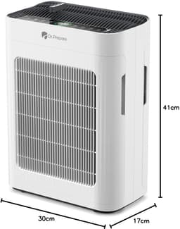 Luchtreiniger HEPA-Filter - Dubbele Zuigkracht 42,5 W - Voor 100 m² - Wit - Draagbare Luchtzuiveraar — thumbnail 5
