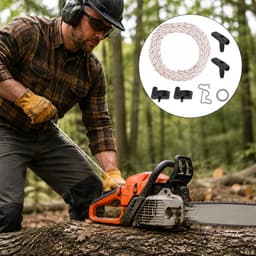 10 meter startkabel grasmaaier met 2 stuks startergreep, 3,5 mm grasmaaierkabel, geschikt voor grasmaaiers - ShopVlot — thumbnail 3