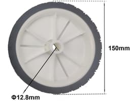 Set van 2 Universele Rubberwielen Ø150mm voor Grasmaaiers — thumbnail 4