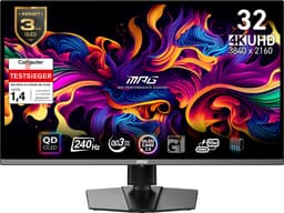 MSI MPG 321URXDE QD-OLED computer monitor 80 cm (31.5") 3840 x 2160 Pixels 4K Ultra HD Zwart — thumbnail 1