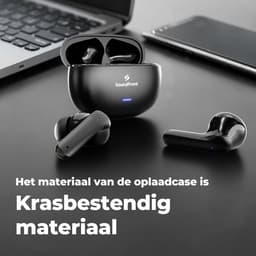 Soundfront Ultimate Draadloze Oordopjes - Bluetooth Oortjes - 26dB Active Noise Cancelling - Oortjes draadloos - Sport oordopjes - Geschikt voor Smartphones & Laptops - Zwart — thumbnail 3