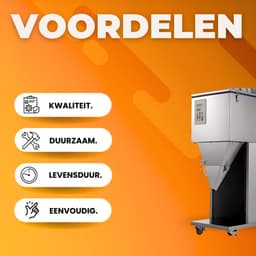 Professionele Vulmachine - Poeder - Keuken - Fijn maler - Pneumatisch - Twee Uitgangen - 100-1000ML - RVS — thumbnail 3