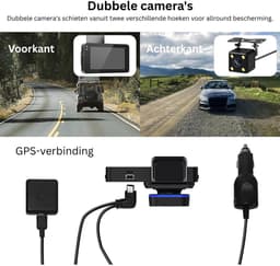 CRLYN® Dashcam voor Auto - Dual - Camerabewaking - Full HD - Zwart — thumbnail 2