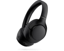 Draadloze Bluetooth Koptelefoon Noise Cancelling - Hybrid ANC - Bluetooth 5.3 - 60 Uur Batterij - Headset met Microfoon Noise Cancelling ENC - Koptelefoon met draad modus - Extra Bass - Equalizer App - Zwart