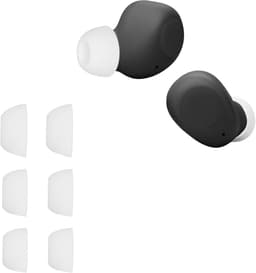 kwmobile 6x cover voor in-ear oortjes geschikt voor JBL WAVE BUDS - Vervangende oordopjes van siliconen in wit - 3 maten — thumbnail 5