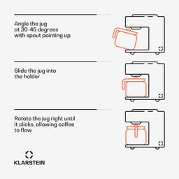Klarstein 1,2 L Koffiezetapparaat met Thermoskan en Timer, Filterkoffiezetapparaat voor 10 Kopjes, 800 W Grote Filterkoffiemachine, Koffiezetapparaat met RVS Thermoskan - voor Keuken - Touch - Display - Coffee Machine - Koffieautomaat — thumbnail 4