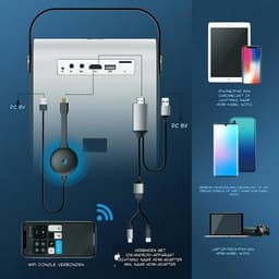 ELEMENTKEY BEAM2® PRO – 480P Projector – Android 6.0 Beamer – HD – 3000 Lumen – Bluetooth – Netflix/Disney+ – 6W Speaker – Home Cinema — thumbnail 4