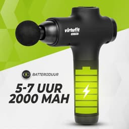 VirtuFit M3 Pro Premium Massage Gun - 6 opzetstukken - Oplaadbaar - Spier Massage - Draadloos - Inclusief Opbergkoffer - Professioneel — thumbnail 2