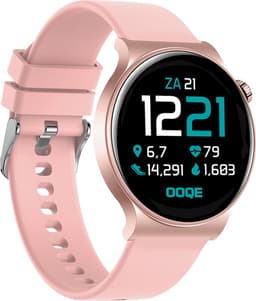 OOQE WATCH CS PRO - Smartwatch Heren en Dames | Geschikt voor iOS en Android | Full HD | Notificaties | Gezondheidsanalyse | Sportanalyse | GPS Koppeling | Bellen | Muziek/Audio Luisteren | Spelletjes | Ergonomisch | Nederlandstalig | Roze — thumbnail 3