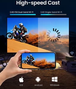 Lexium Draagbare beamer - Mini beamer - Mini beamer projector - Draagbare projector - Mini projector — thumbnail 4
