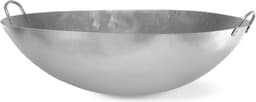 HENDI Grote wokpan – Plaatstaal – 710 mm – Met grepen – Geschikt voor Green Fire barbecues — thumbnail 1