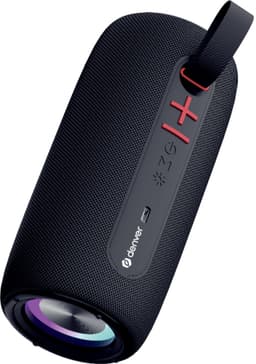 Denver Bluetooth Speaker Draadloos - Lichteffecten - Muziek Box - AUX - TWS Pairing - BTL360 - Zwart — thumbnail 4