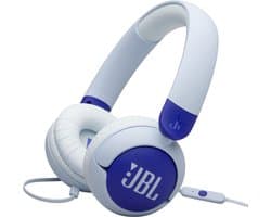 JBL Junior 320 - Kinderkoptelefoon - Bedrade Koptelefoon Kind - 85 dB Veilig Volume - On-ear - Met Microfoon - 3.5 mm Jack - Voor School & Tablet - Blauw