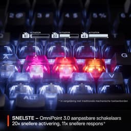 SteelSeries Apex Pro Gen 3 - Mechanisch Gaming Keyboard - US Qwerty - Rapid Trigger, Rapid Tap, Protection Mode — thumbnail 5