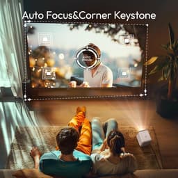 Mini-projector 300 lumen ANSI met autofocus - 1080P - stofdicht - optische motor - compatibel met meerdere apparaten Beamer — thumbnail 4