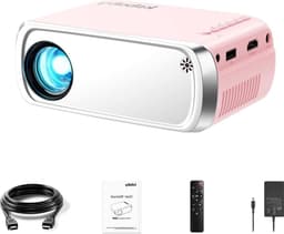 Draagbare esthetische led-videoprojector voor buitenfilms - HDMI USB compatibel - iOS Android-telefoon Beamer — thumbnail 1