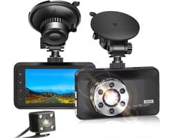MKSS® Dual Dashcam - Dashcam voor Auto - Dashcams - Zwart