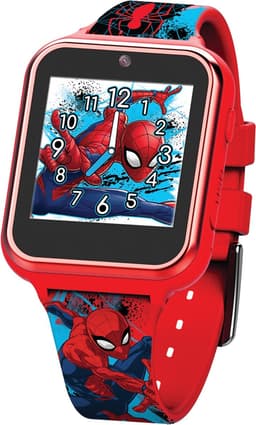 Accutime Kinderhorloge Spiderman II - Smartwatch Kind - Kinderhorloge met Spelletjes - Smartwatch Kinderen - Selfie Camera - Rood Blauw — thumbnail 1