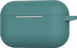 Case - Geschikt voor Apple AirPods Pro 2 - Siliconen Hoes met Clip - Silicone Hoesje Cover - Donkergroen — thumbnail 5