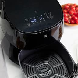 Airfryer - Heteluchtfriteuse - Gezond Frituren - 8 Programma's - 4 Liter - Zwart — thumbnail 3