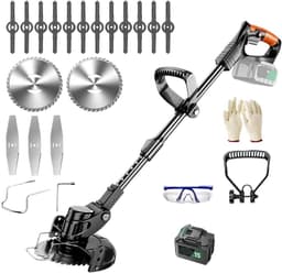 Elektrische Grasmaaier 21V Handheld 1880W Grasmaaien Houttrimmer Lengte Verstelbaar Met Accu Snoerloze Tuin Power Pruning Gebruiksvriendelijk(2pc big battery) — thumbnail 3