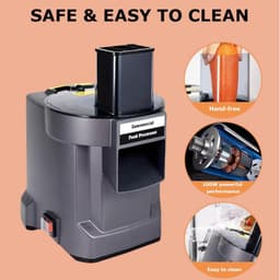 Elektrische Groentesnijder - Keukenmachine Raspmachine - Maaltijdvoorbereiding Versnellen - Drie-in-één Functionaliteit - 100W Vermogen - Zilver — thumbnail 3