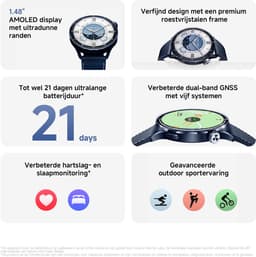 Xiaomi Watch S5 46mm Smartwatch – 1.48 Inch AMOLED – 150 Sportmodi – Dual-band GPS – Keramisch Blauw — thumbnail 2