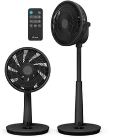 Duux Whisper 3 Statiefventilator - Zuinige Ventilator met 26 snelheden, Timer en Nachtmodus - In hoogte verstelbaar (73-95cm) - Horizontale + verticale oscillatie - Zwart — thumbnail 1