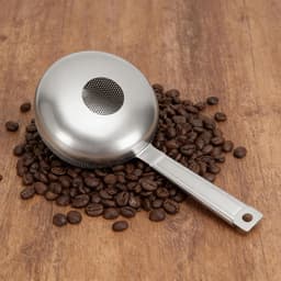 Handmatige Koffiebrander - Roosterapparaat Bonen - Thuis Branden - Gelijkmatige Warmteverdeling - 34D x 18W x 8H cm - Zilver — thumbnail 3