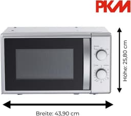 Onderbouw Magnetron - Keuken Apparaat - Snel Opwarmen - Vrijstaand of Onderbouw - 20 Liter - Zilver — thumbnail 5