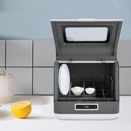Tafelvaatwasser - Compacte machine - Keuken Gemak - 360 graden reiniging - 4-6 couverts - Wit — thumbnail 4