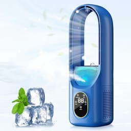 SnelShoppen - Mobiele Airconditioning 6 Modi - Draagbare Luchtkoeler met Waterkoelventilator, Timer 1-6 Uur, 7-Kleurig LED Licht, Mistfunctie, Waterre — thumbnail 1