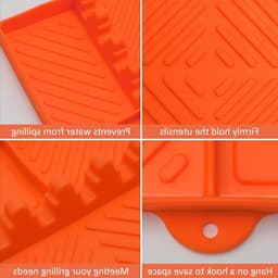 Siliconen Grillmat voor Gasgrill en Tafel, BBQ Accessoires, Spatelmat voor Keuken en Buiten koken, Antikleef en Duurzaam — thumbnail 2
