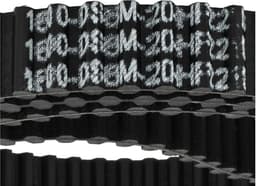 Vervangende V-riem - Maaier riem - Gras maaien - Dubbele tandriem - 102 cm maaibreedte - Zwart — thumbnail 3