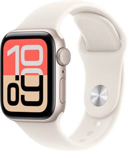 Apple Watch SE 3 - Wifi - 40mm - Starlight Aluminium Case with Starlight Sport Band - S/M — thumbnail 3