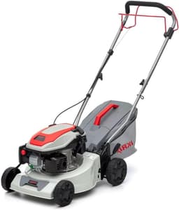 Benzine Grasmaaier - Tuinmaaier Motor - Gazon Onderhoud - Krachtige 4-takt Motor - 42 cm Snijdbreedte - Grijs — thumbnail 1