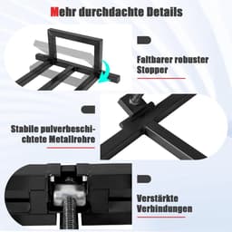 Grasmaaier Lift - Tractor Hefbrug - Onderhoud Gazonmaaier - 400 kg Draagvermogen - 115 x 50 x 20 cm - Zwart — thumbnail 2
