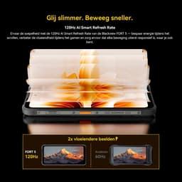 Blackview FORT 5 Robuuste Smartphone - 36GB RAM+256GB ROM - 5000 mAh Met 33W-adapter - 6,78 inch 120Hz - Android 16 - Dual SIM 4G - 108MP+50MP AI-Camera - Nachtzicht - IP68/IP69K Outdoor Telefoon - NFC GPS OTG FM - Geel — thumbnail 2