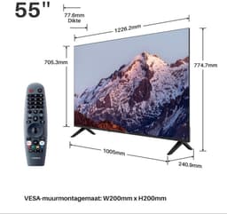Konka Qled 55 inch (139 cm) smart tv-4K ultra HD — thumbnail 4