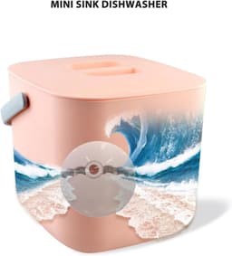 Mini Vaatwasser - Draagbare Wasmachine - Snel Afwassen - Hoge Druk Schuren - 23 x 23 x 22 cm - Wit — thumbnail 5
