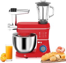 Krachtige 10L Standmixer 5-in-1 Keukenmachine met Vleesmolen en Sapcentrifuge — thumbnail 1