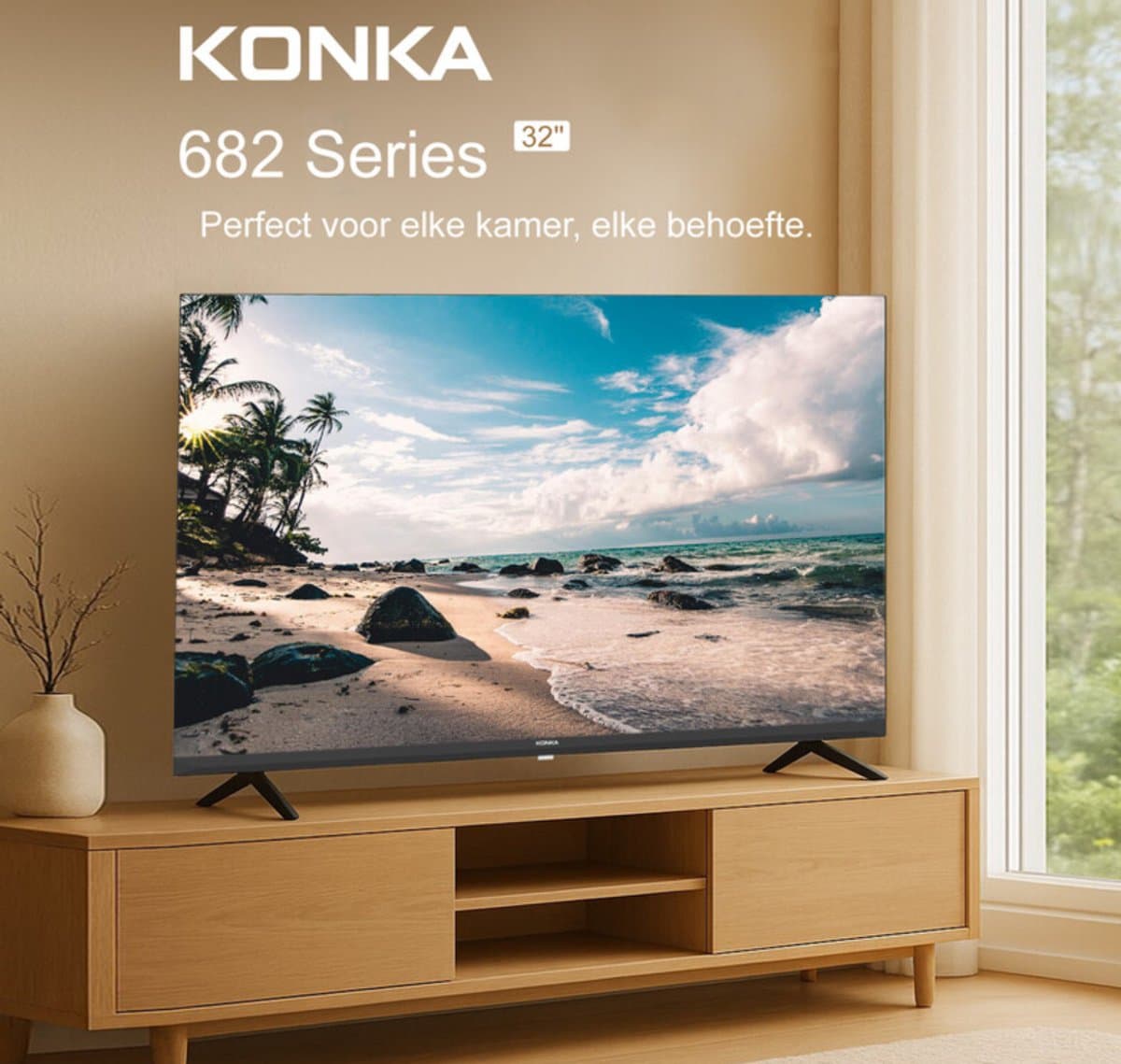 Konka Qled 32 inch (80 cm) smart tv - 720p HD — afbeelding 1