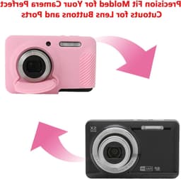 Beschermende Camera Case voor Kodak PIXPRO FZ55 - Zacht Siliconen Hoesje met Verwijderbare Lens Case, Antislip en Krasbestendig — thumbnail 5