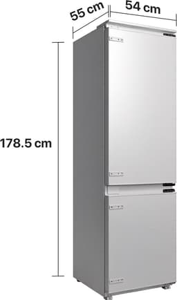 Heinner HC-BIM271INVE++ Inbouw Koel-Vriescombinatie 271 L – Superkoelen & Supervriezen – Elektronische Bediening – LED-Display – Wit – 5 Jaar Garantie — thumbnail 4