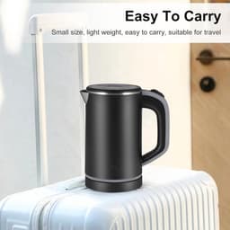 800ml Mini Reiskoker - 600W & 304 RVS - Met Automatische Uitschakeling - Voor Thee, Koffie & Melk - Veilig & Draagbaar voor Thuis & Reizen — thumbnail 5