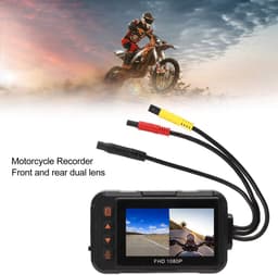 Dailygoody - 3 Inch Motorfiets Dashcam - 1080P Dubbele Camera - Waterdichte Rijrecorder - Geschikt voor Motoren - Ondersteuning Lusopname - Parkeerbew.. — thumbnail 5
