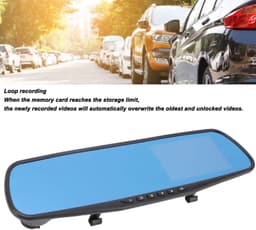 Dailygoody - Mirror Dash Cam - Achteruitkijkspiegelcamera - 1080P Resolutie - 4,3 Inch Volledig Scherm - G-sensor Parkeerbewaking - Ideaal voor Auto's — thumbnail 3